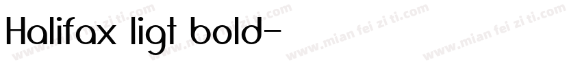 Halifax ligt bold字体转换